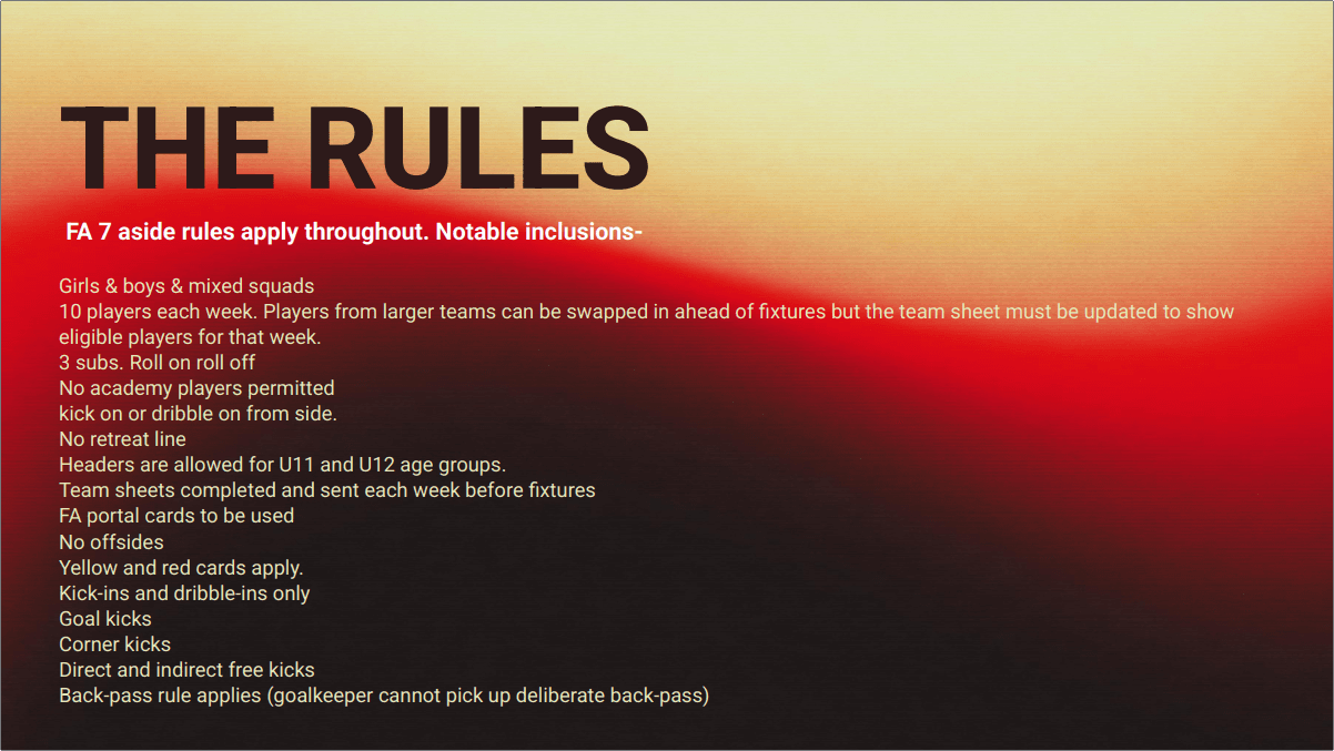 The rules